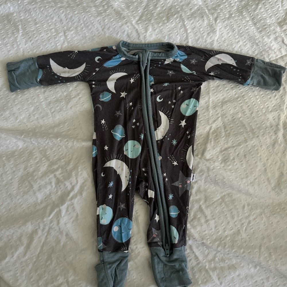 Little Sleepies Footie To the Moon and Back size premie